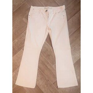 George Bootcut Long Tall White Ana Jeans Size UK 16 US 14 Classic Stitch Detail